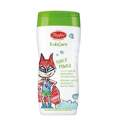 Gel de dus si sampon KidsCare  SuperPower, 200 ml, Topfer