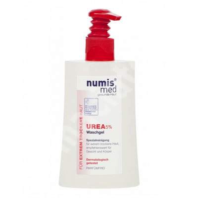 Gel de spalare dermatocosmetic cu uree 5% pentru piele uscata si foarte uscata, 200 ml, NumisMed