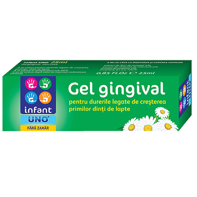 Gel gingival fara zahar, 25 ml, Infant Uno