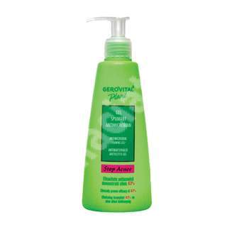 Gel spumant antimicrobian pentru ten gras Gerovital Plant Stop Acnee, 200 ml, Farmec