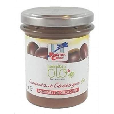 Gem bio castane indulcit cu suc struguri, 220g, La Finestra Sul Cielo