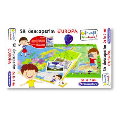 Joc educativ Sa descoperim Europa, CL60438, Clementoni