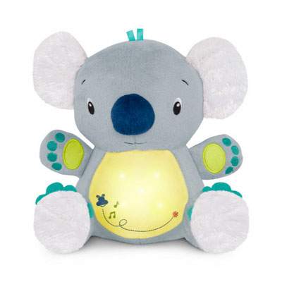 Jucarie cu sunete si lampa de veghe Twinkle Tummy Buddy, 52034, Bright Starts