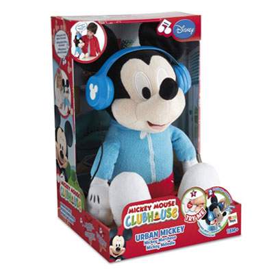 Jucarie plus Mickey cu casti, 181519, Imc Toys