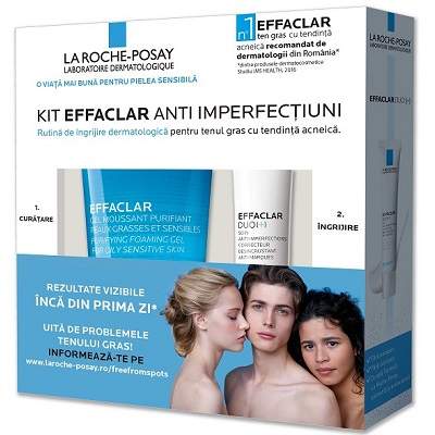 Kit Anti-Imperfectiuni ten gras Effaclar, La Roche-Posay