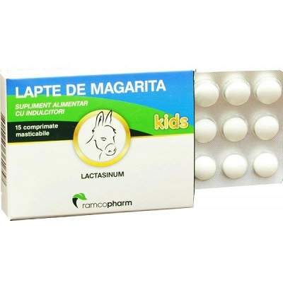 Lapte de magarita pentru copii, 15 capsule, Ramcopharm