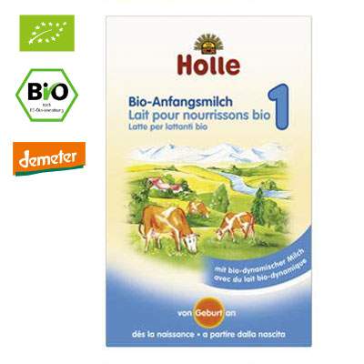 Lapte Organic Formula 1, Gr. 0 luni, 400 g, Holle Baby Food