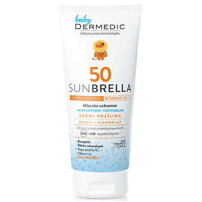 Lapte cu protectie solara bebe SPF50+ SunBrella, 100 ml, Dermedic