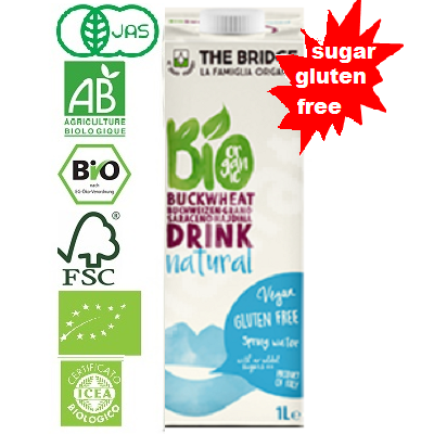 Bautura vegetala Bio de hrisca cu orez, 1L, The Bridge