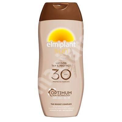 Lotiune cu protectie solara ridicata Tan & Protect SPF 30, 200 ml, Elmiplant