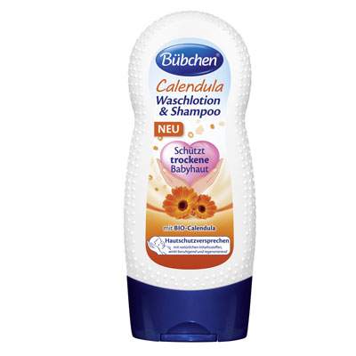 Lotiune de baie si sampon cu galbenele Bio, 230 ml, Bubchen