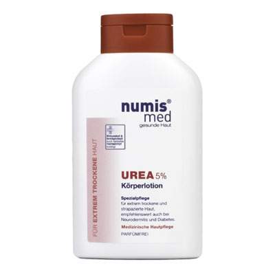 Lotiune de corp dermatocosmetica cu uree 5% pentru piele uscata si foarte uscata, 300 ml, NumisMed 