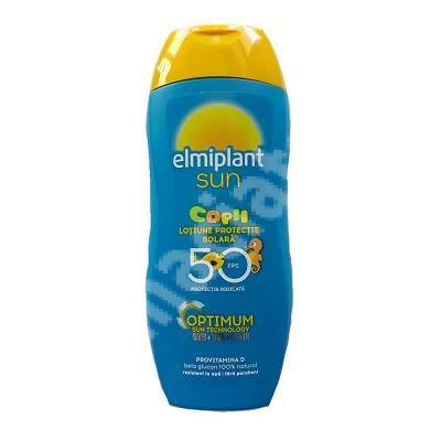 Lotiune pentru copii cu protectie solara ridicata SPF 50, 200 ml, Elmiplant