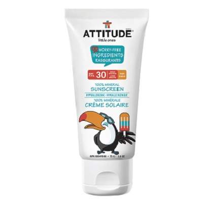 Lotiune protectie solara bebe SPF30, 75g, Attitude