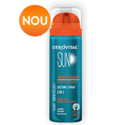 Lotiune spray dupa plaja 3 in1, 150ml, Gerovital Sun