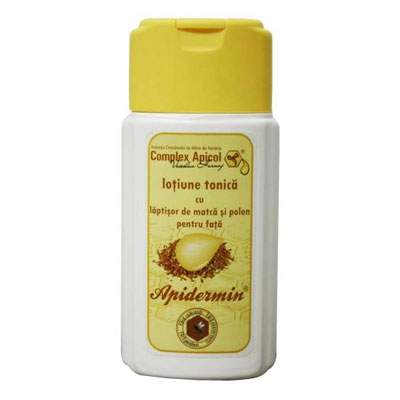 Lotiune tonica cu laptisor de matca si propolis Apidermin, 100 ml, Complex Apicol Veceslav