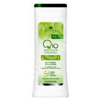 Lotiune tonica revitalizanta Q10 si ceai verde, 200 ml, Cosmetic Plant