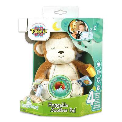 Maimuta cu melodii Huggable Soother bej, 60084, Bright Starts