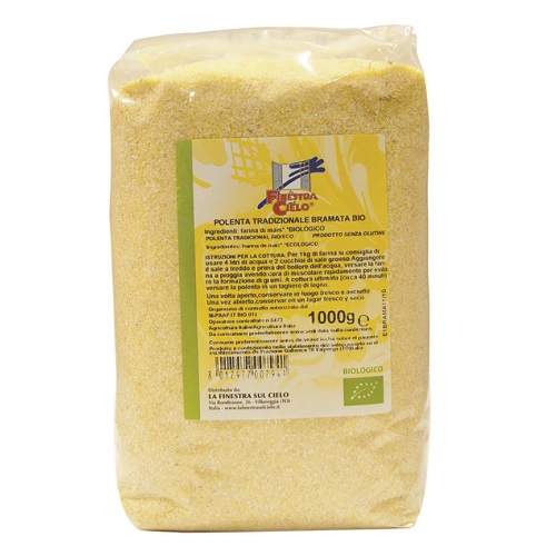 Faina de porumb Bio fara gluten, 1 Kg, La Finestra sul Cielo