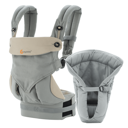 Marsupiu 4 Pozitii 360 cu Suport Inclus Grey, 0 luni-15 Kg, BCII360AGRYV3, Ergobaby