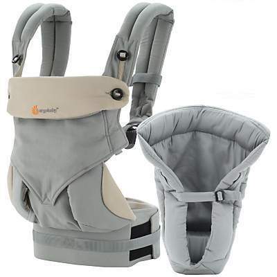 Marsupiu, 4 pozitii, 360, Grey, cu suport inclus, 3 - 15Kg, BCII360AGRYV3, ErgoBaby