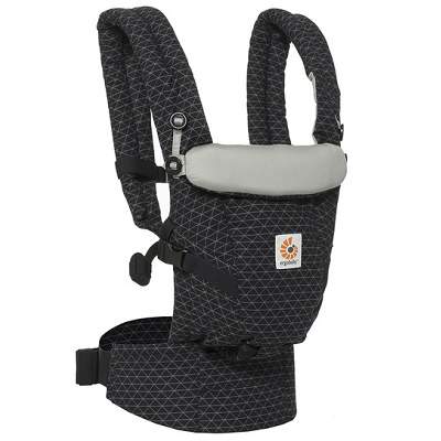 Marsupiu Adapt Original Geo Black, 0 luni - 20 Kg, ErgoBaby