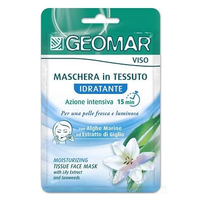 Masca de fata iluminare cu alge marine si crin, 22ml, Geomar