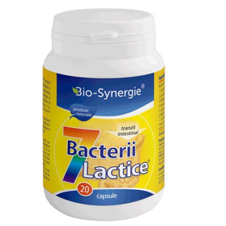 7 bacterii lactice, 20 capsule, Bio-Synergie