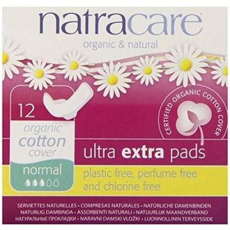 Absorbante de noapte Ultra Extra Normal, 12 bucati, Natracare