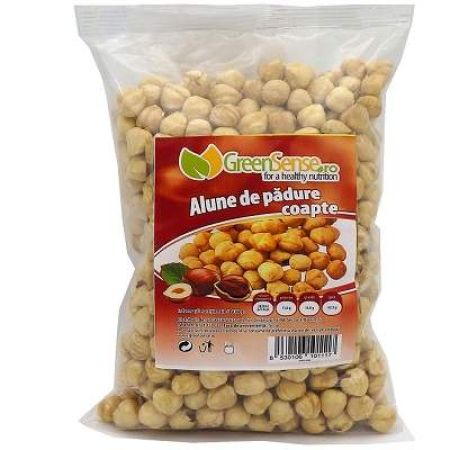 Alune de padure, coapte, fara sare, 500g, GreenSense