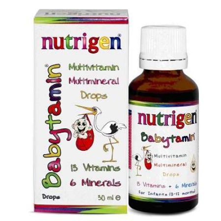 Babytamin, multivitamine multiminerale, +0 luni, 50 ml, Nutrigen