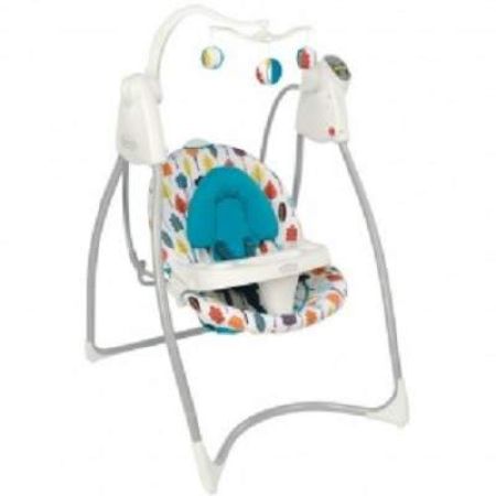 Balansoar Lovin'Hug Into The Woods cu conectare la priza, 0-9Kg, Graco