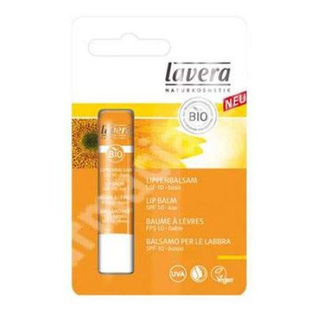 Balsam de buze Bio SPF 10, 4.5 g, Lavera