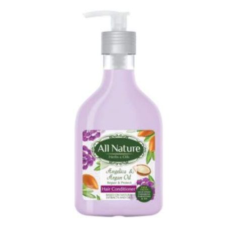 Balsam de par cu Angelica si ulei de argan, 265 ml, All Nature