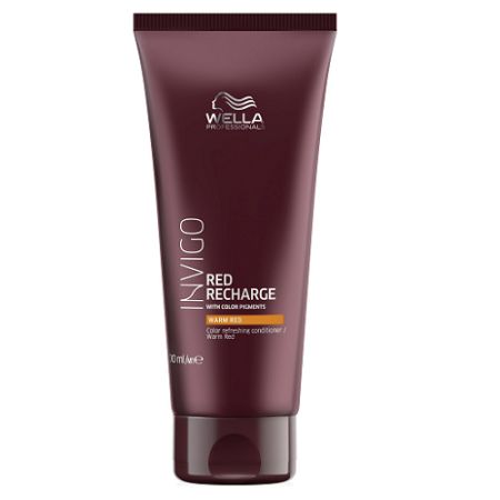 Balsam pentru pastrarea culorii pentru par vopsit roscat cald Invigo Recharge Warm Red, 200 ml, Wella Professionals 