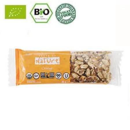 Baton Bio cu portocale Taste of Nature, 40 g, La Finestra Sul Cielo