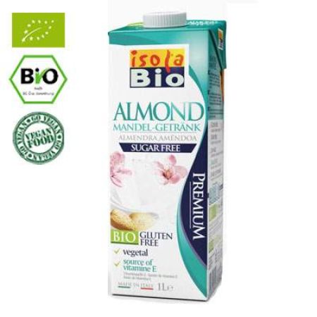 Bautura vegetala din migdale neindulcit Isola Bio, 1L, AbaFoods