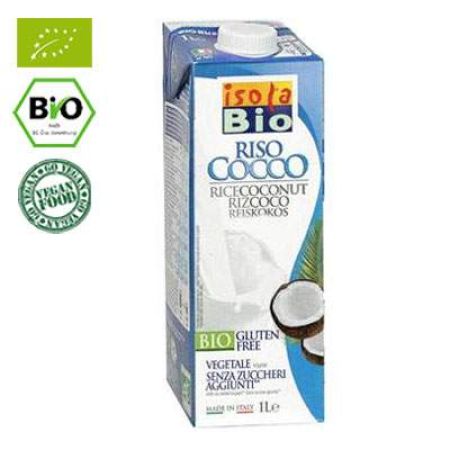 Bautura vegetala din orez si nuca de cocos Isola Bio, 1L, AbaFoods