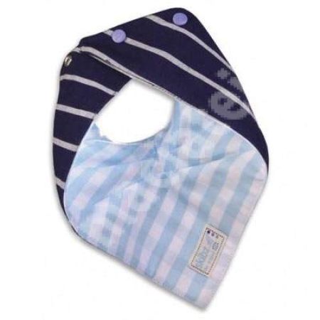 Baveta reversibila Doublez French Stripes/Pale blue, SK816, Skibz