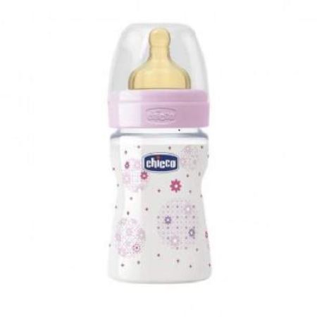 Biberon WellBeing PP, girl, 150 ml, 0 luni, 2061010,  Chicco 