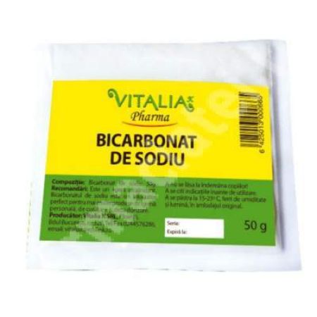 Bicarbonat de sodiu, 50 g, Vitalia