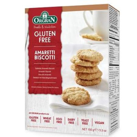 Biscuiti Amaretti Biscotti fara gluten, 150g, Orgran