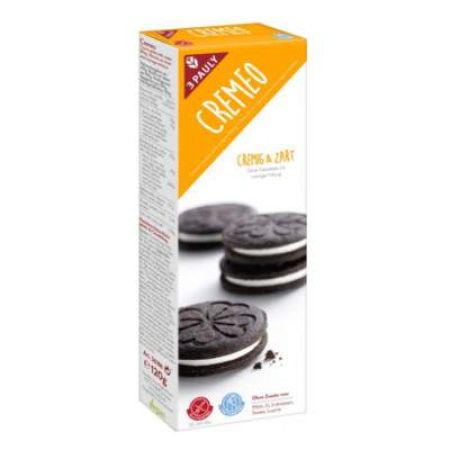 Biscuiti cu cacao umpluti cu crema Cremeo 3Pauly, 120 g, Haus Rabenhorst