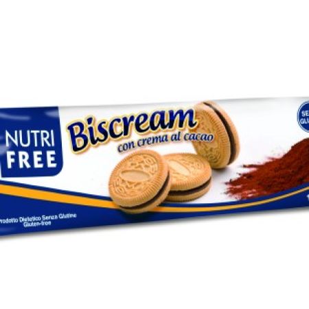 Biscuiti cu crema de cacao, 125g, AEC027, Nutri Free