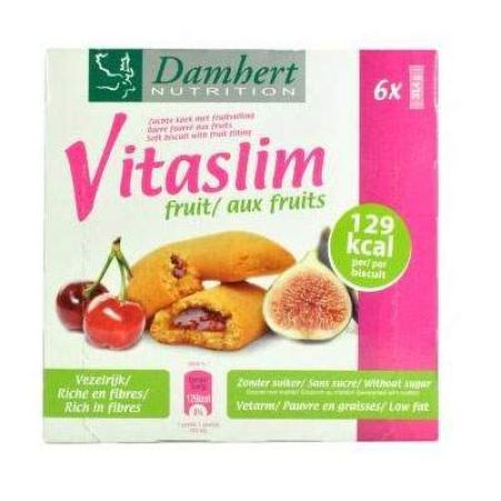 Biscuiti cu fructe fara zahar si grasimi Vitaslim, 200 g, Damhert 