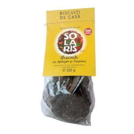 Biscuiti de casa cu merisor si roscove, 110 g, Solaris