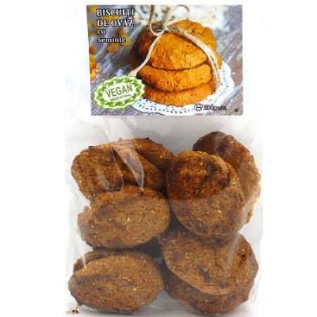 Biscuiti de ovaz cu seminte, 250g, GreenSense