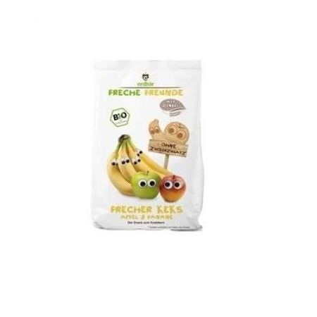 Biscuiti din spelta cu mere si banane, 001531, 125 g, Freche Freunde