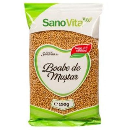 Boabe de mustar, 150 g, Sanovita