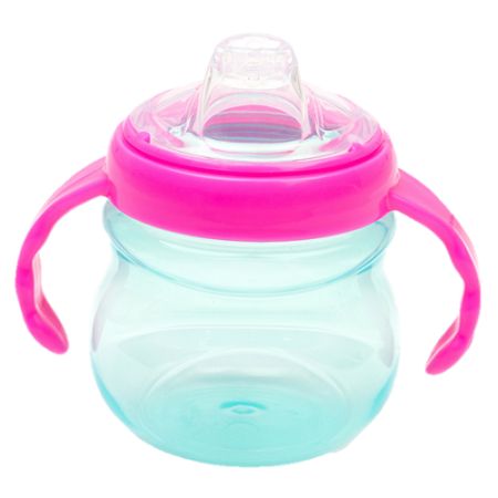 Cana cu cioc de silicon si manere KidiSipper Tubby, +6luni, 230ml, 443629, Vital Baby